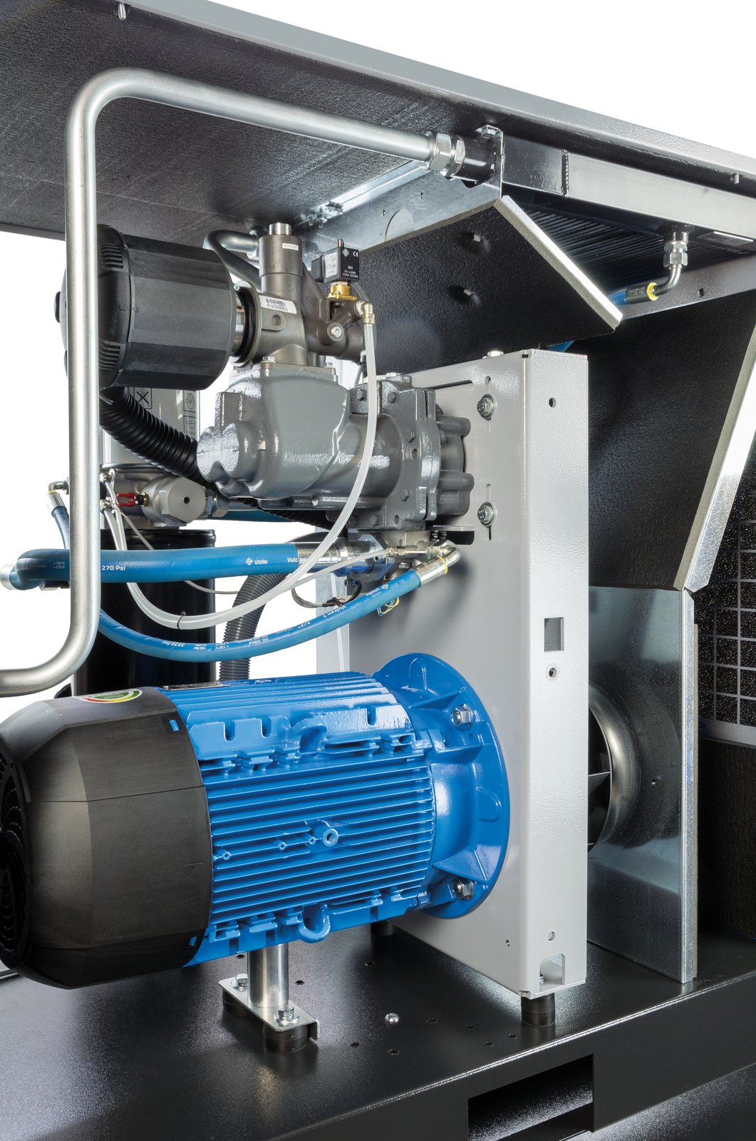 Inside a Ceccato screw compressor